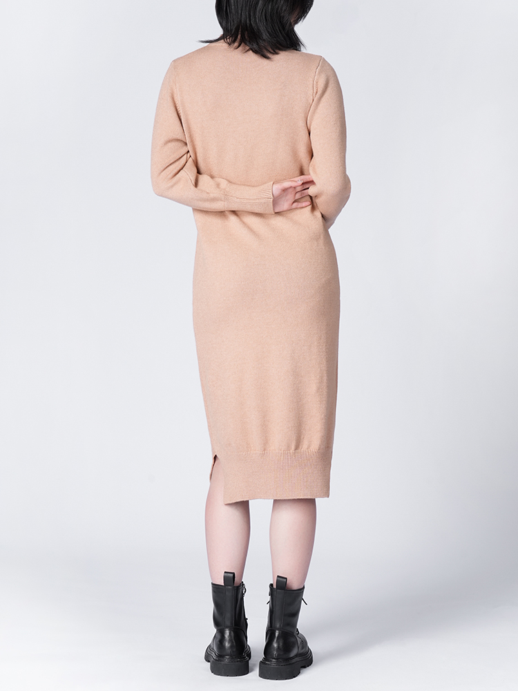 가을 겨울 클래식 루즈 실루엣 니트 원피스