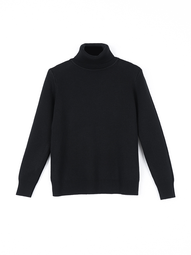 하이넥 극후 니트 스웨터