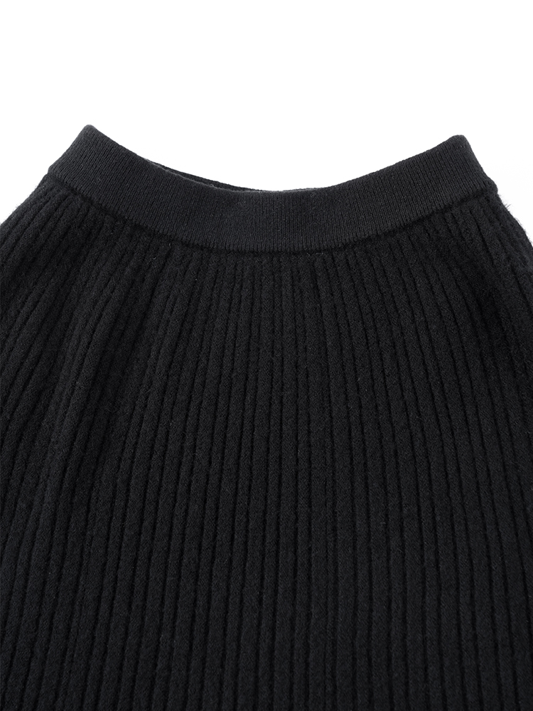 울 하이 웨스트 인어 스커트