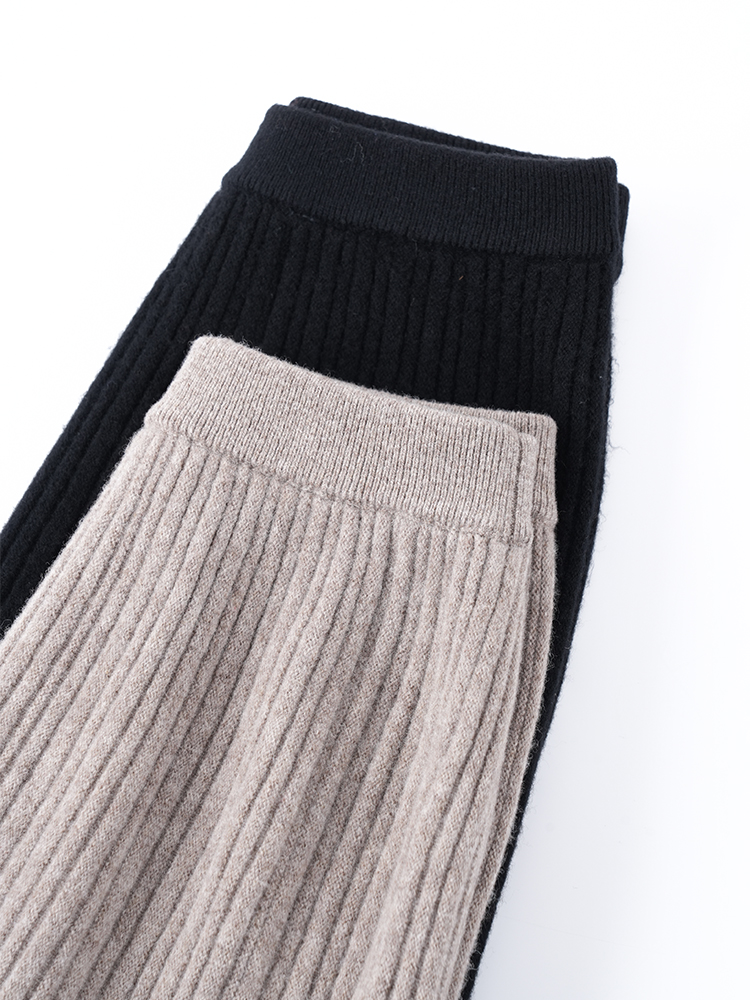 울 하이 웨스트 인어 스커트