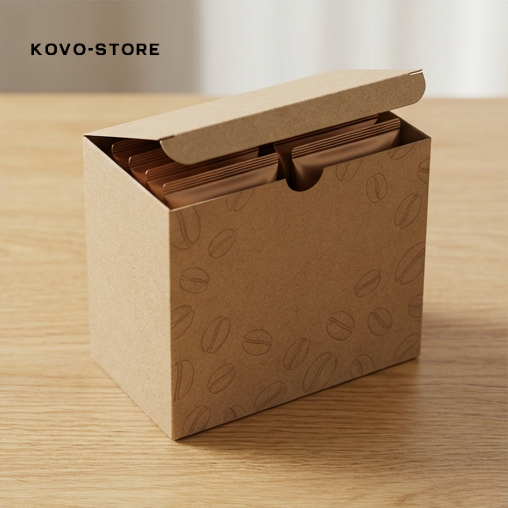 固體咖啡塊近拍展示