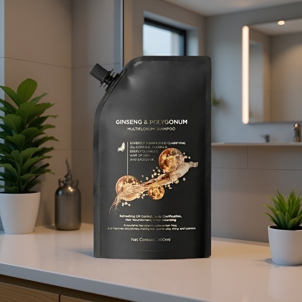 【ขจัดผมร่วง สร้างเส้นผมใหม่! 】แชมพูสมุนไพรเห็ดหลินจือดำและโชวู