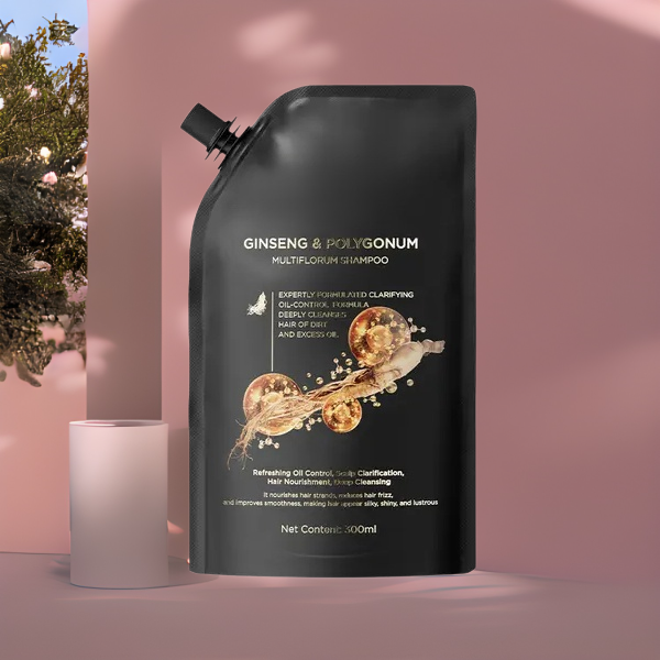 【ขจัดผมร่วง สร้างเส้นผมใหม่! 】แชมพูสมุนไพรเห็ดหลินจือดำและโชวู