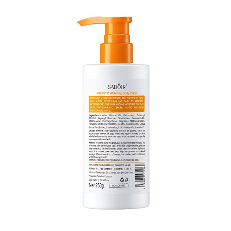【SADOER】Orange Whitening Body Lotion