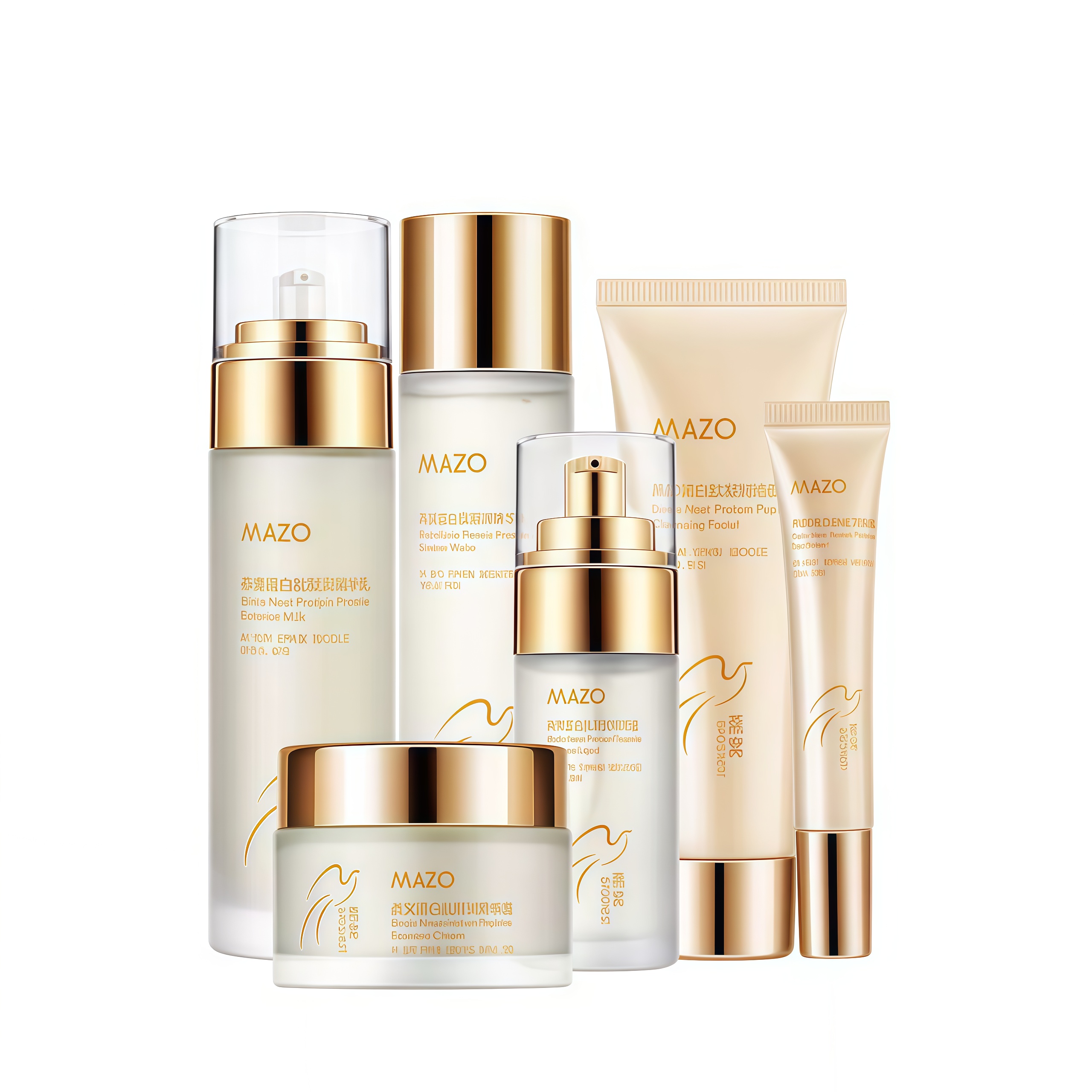 【MAZO】Bird’s Nest Peptide Hydrating Skincare 6-Piece Set