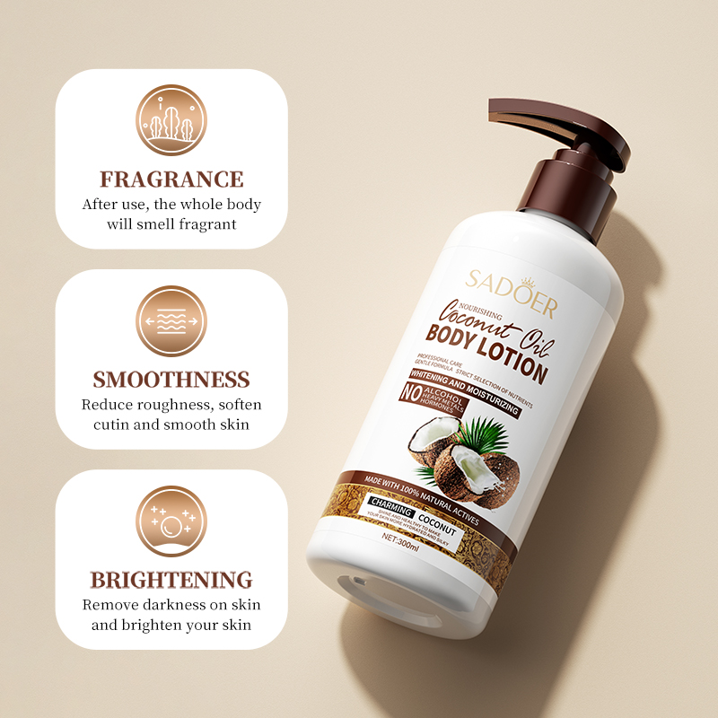 【SADOER】Moisturizing Coconut Body Lotion