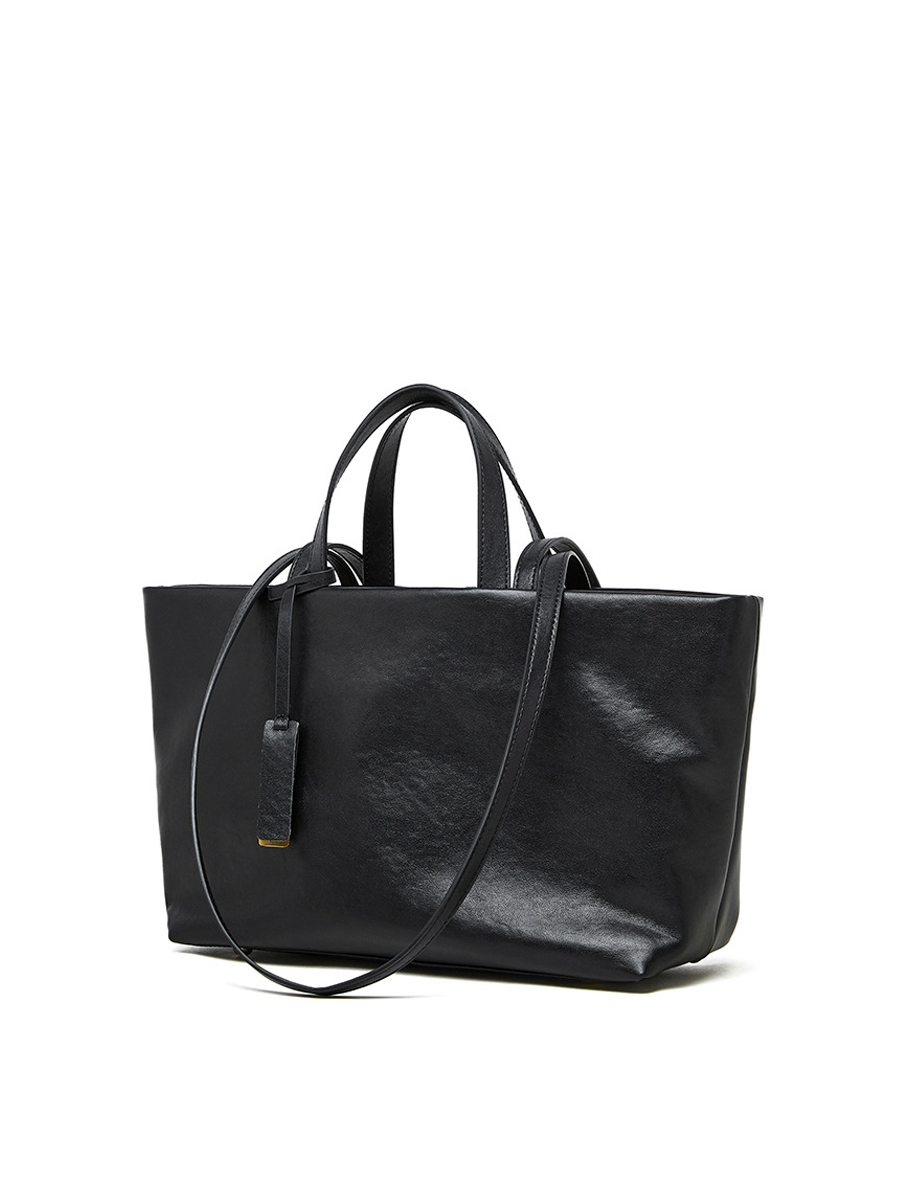 Tote bag niche crossbody vintage soft leather large capacity