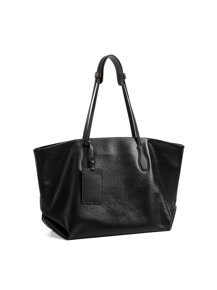 Top Layer Vegetable Tanned Leather Niche Large Capacity Totes