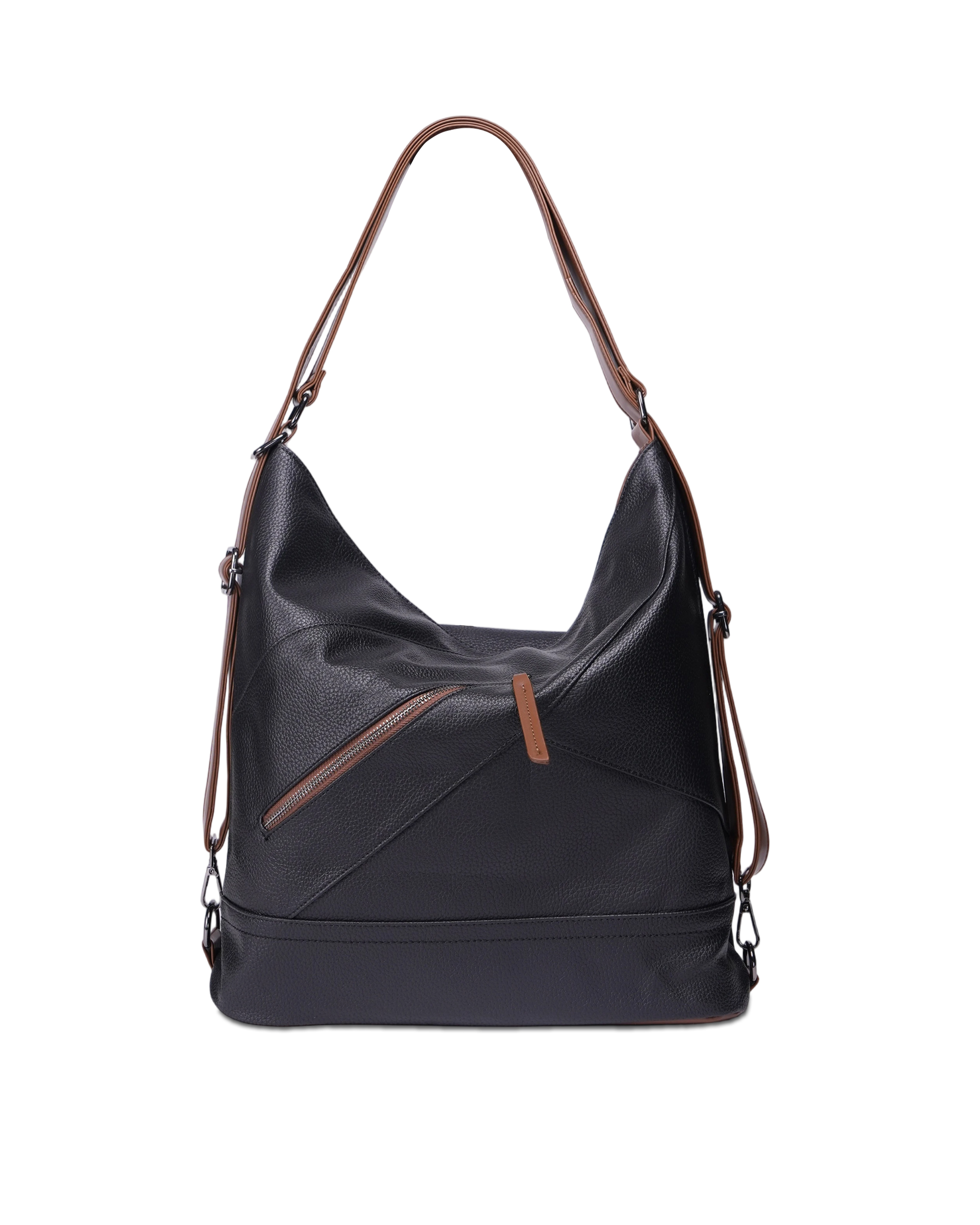 Large-Capacity Black Tote Bag