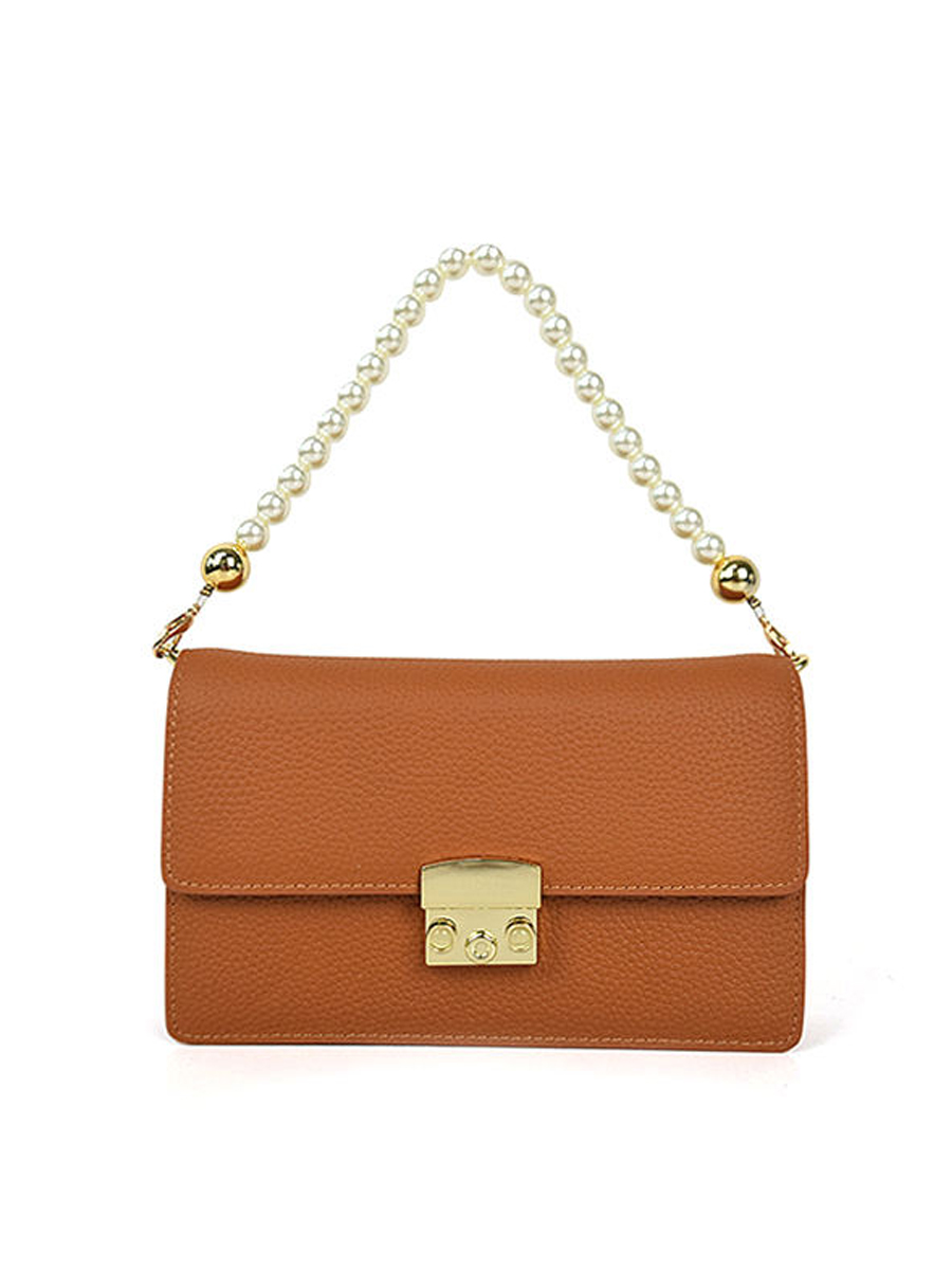 Lychee Pattern Women's Chain Handbag