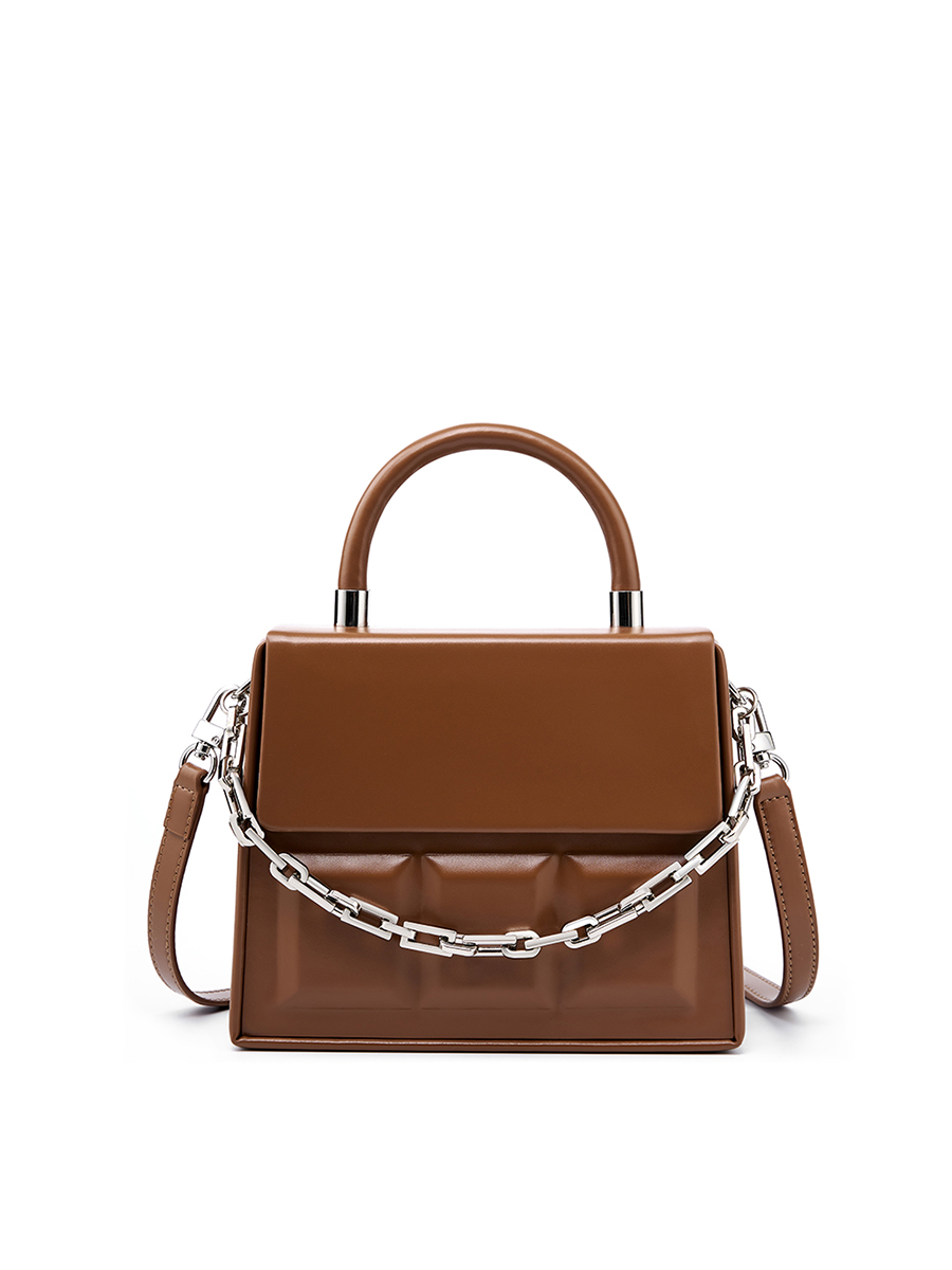 Chocolate chain square bag