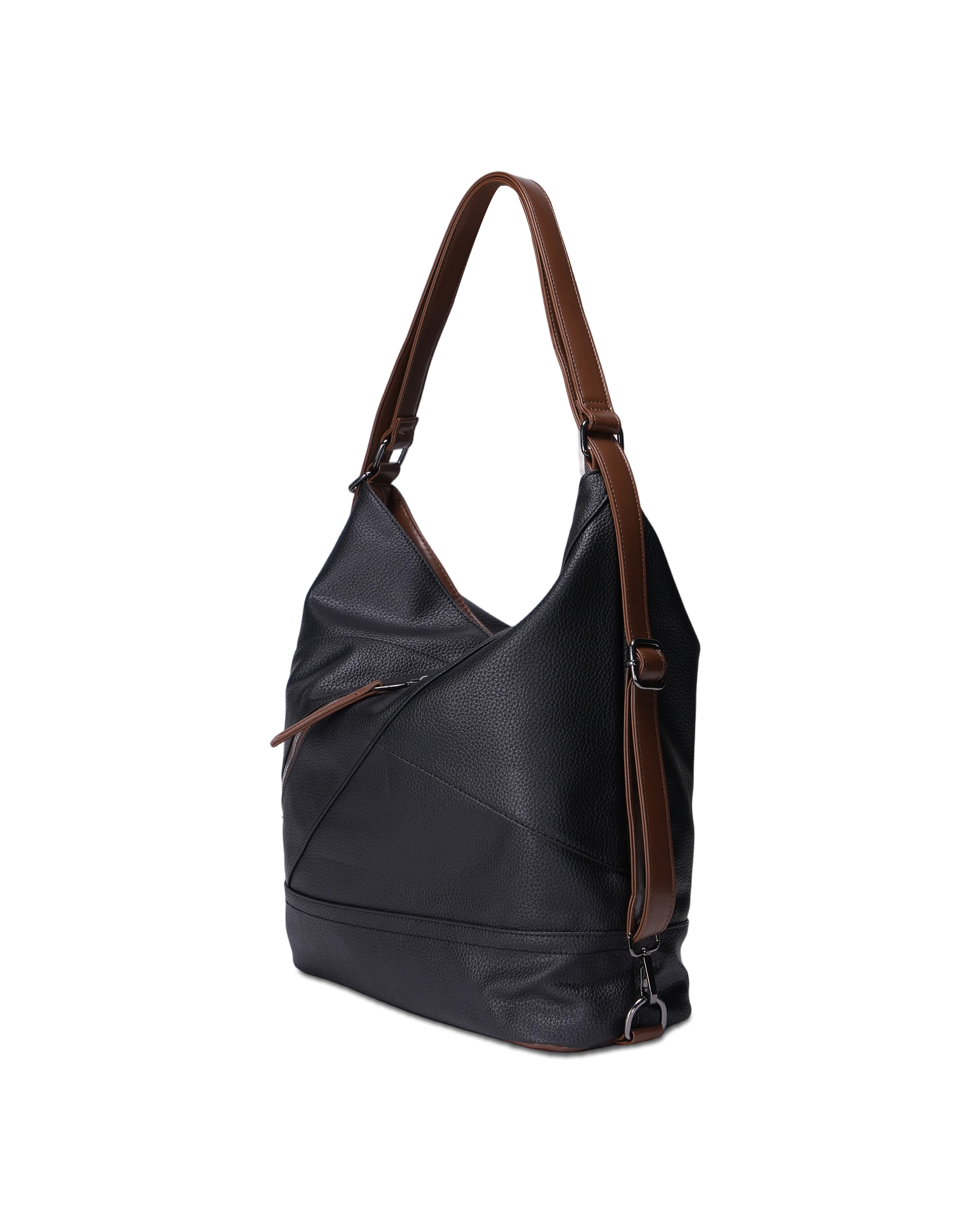 Large-Capacity Black Tote Bag