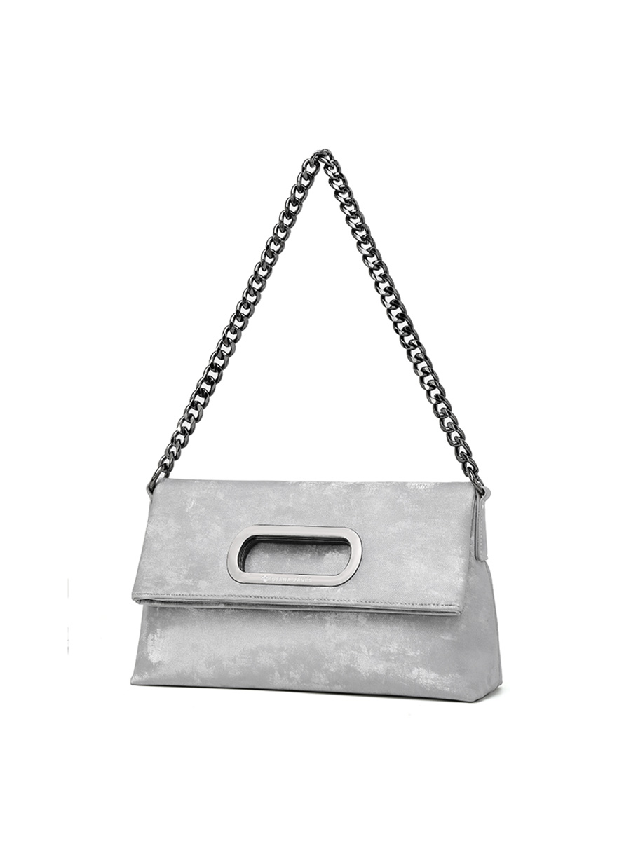 Niche-designed chain-strap bag, stylish commuter shoulder bag