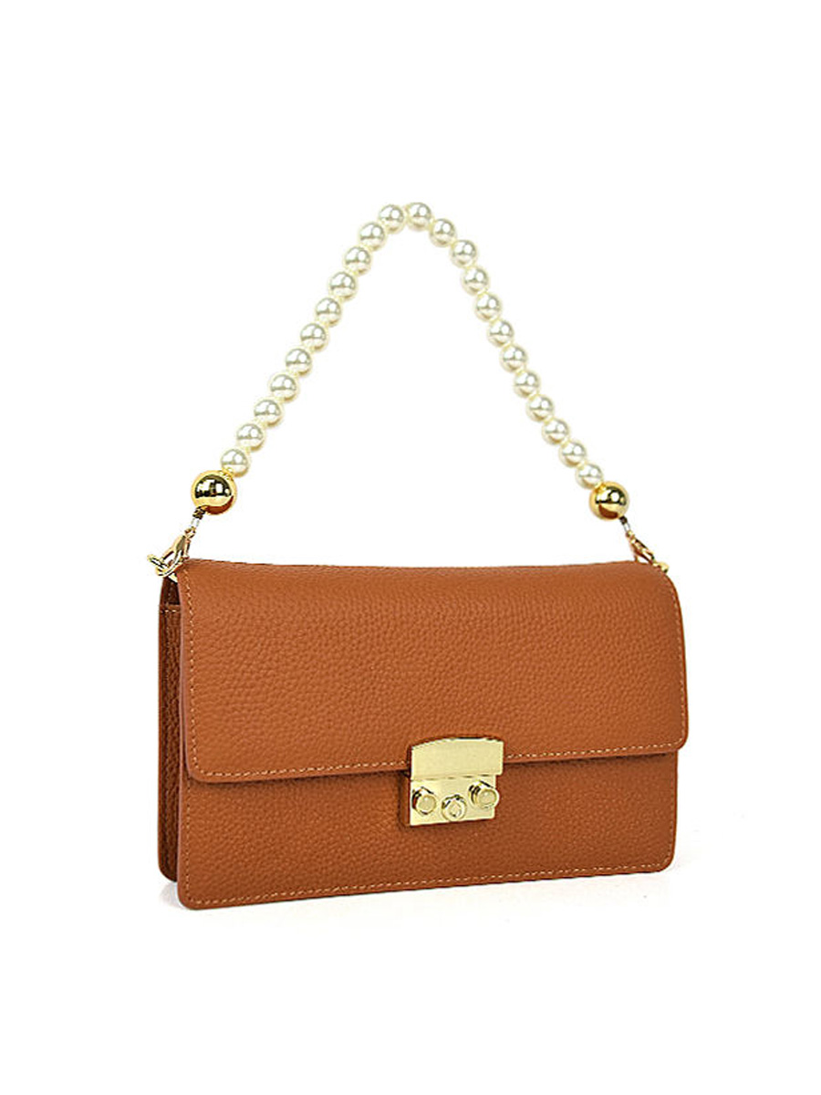 Lychee Pattern Women's Chain Handbag