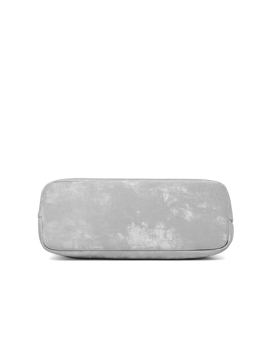 Silver Pearl Handbag with Shoulder Strap