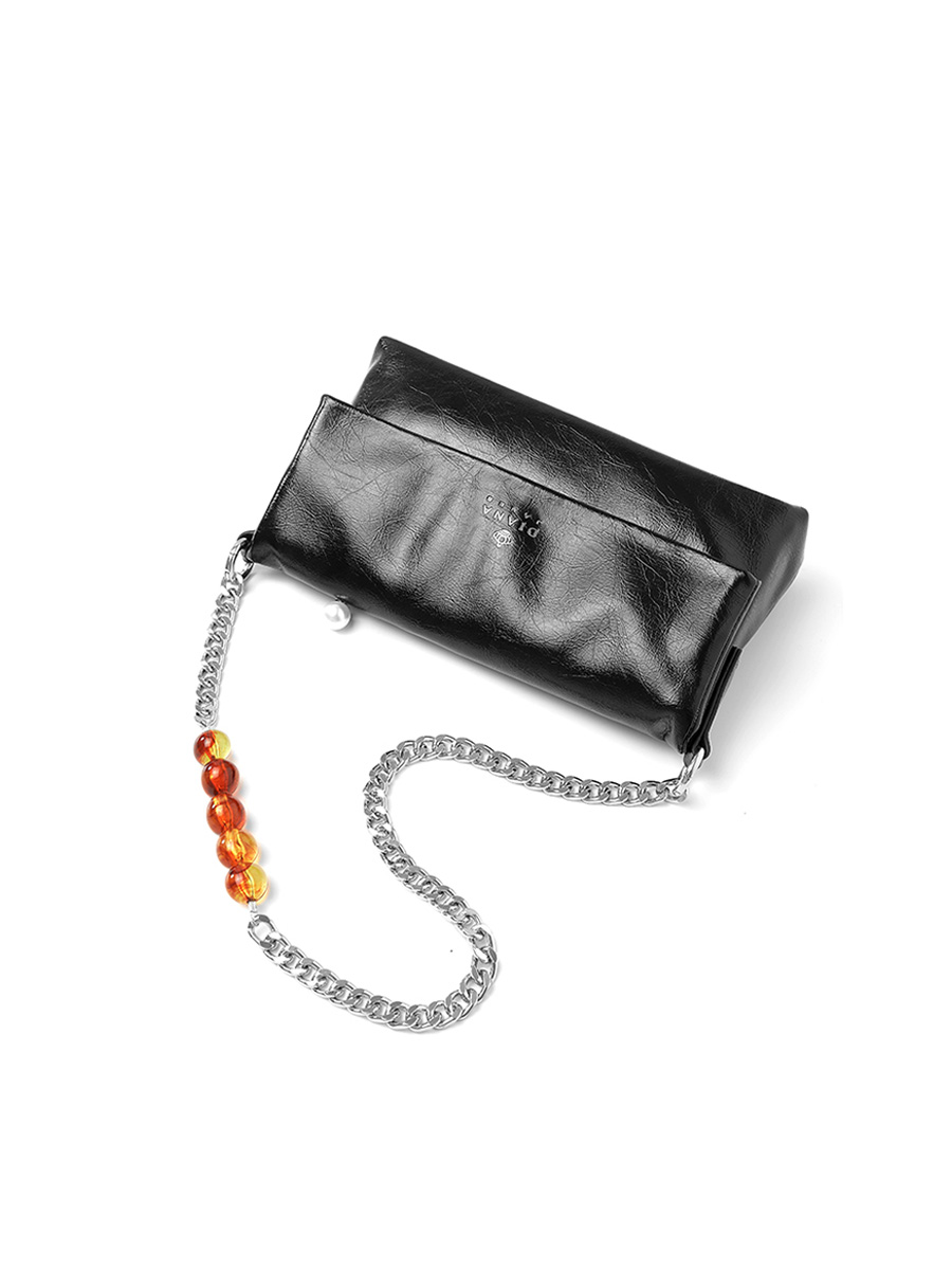 Stylish Silver Chain Shoulder Bag