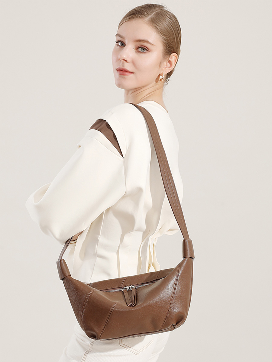 Retro Soft Leather Large Capacity Crossbody Bag