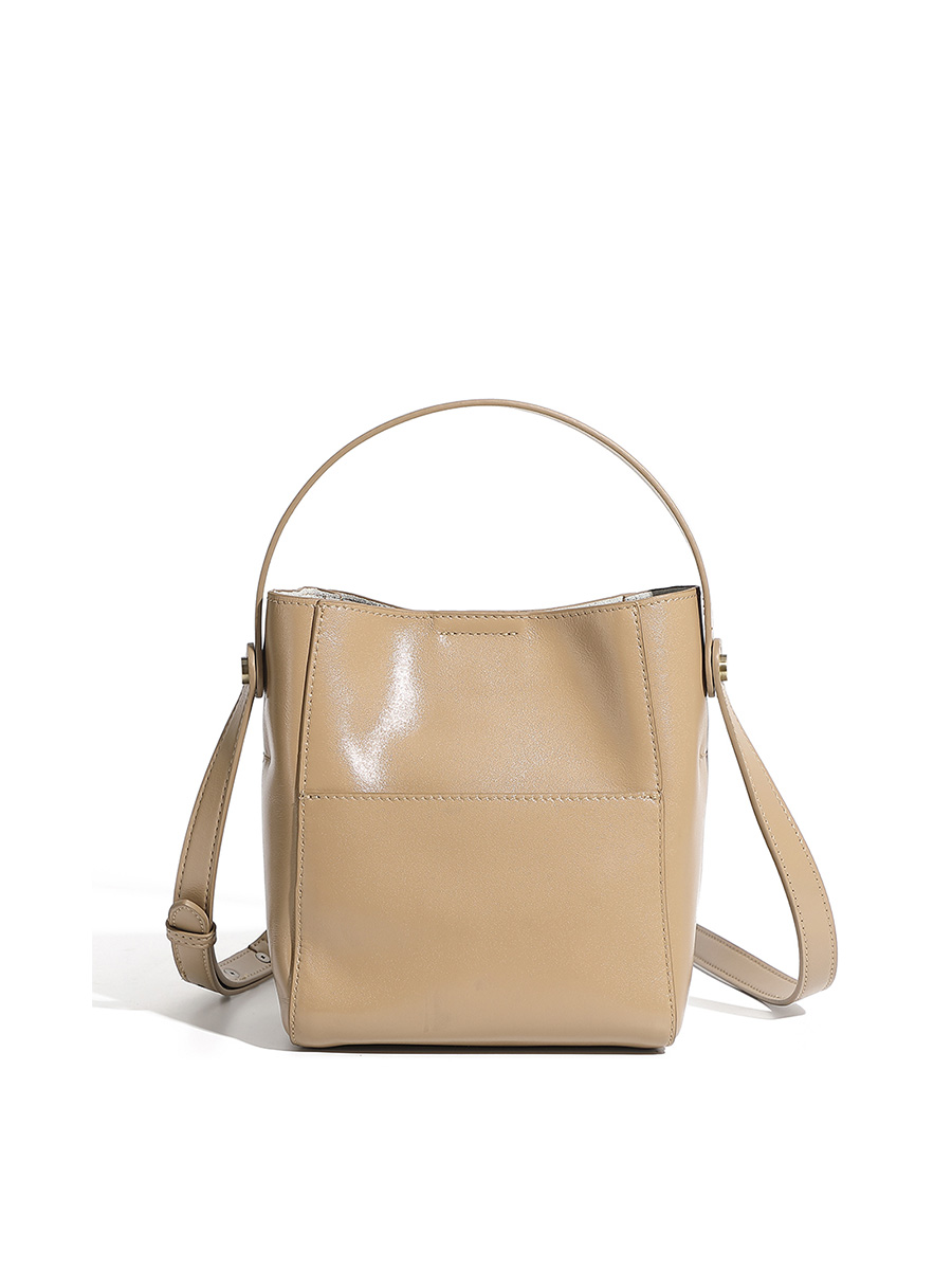 Retro Flocked Bucket Bag