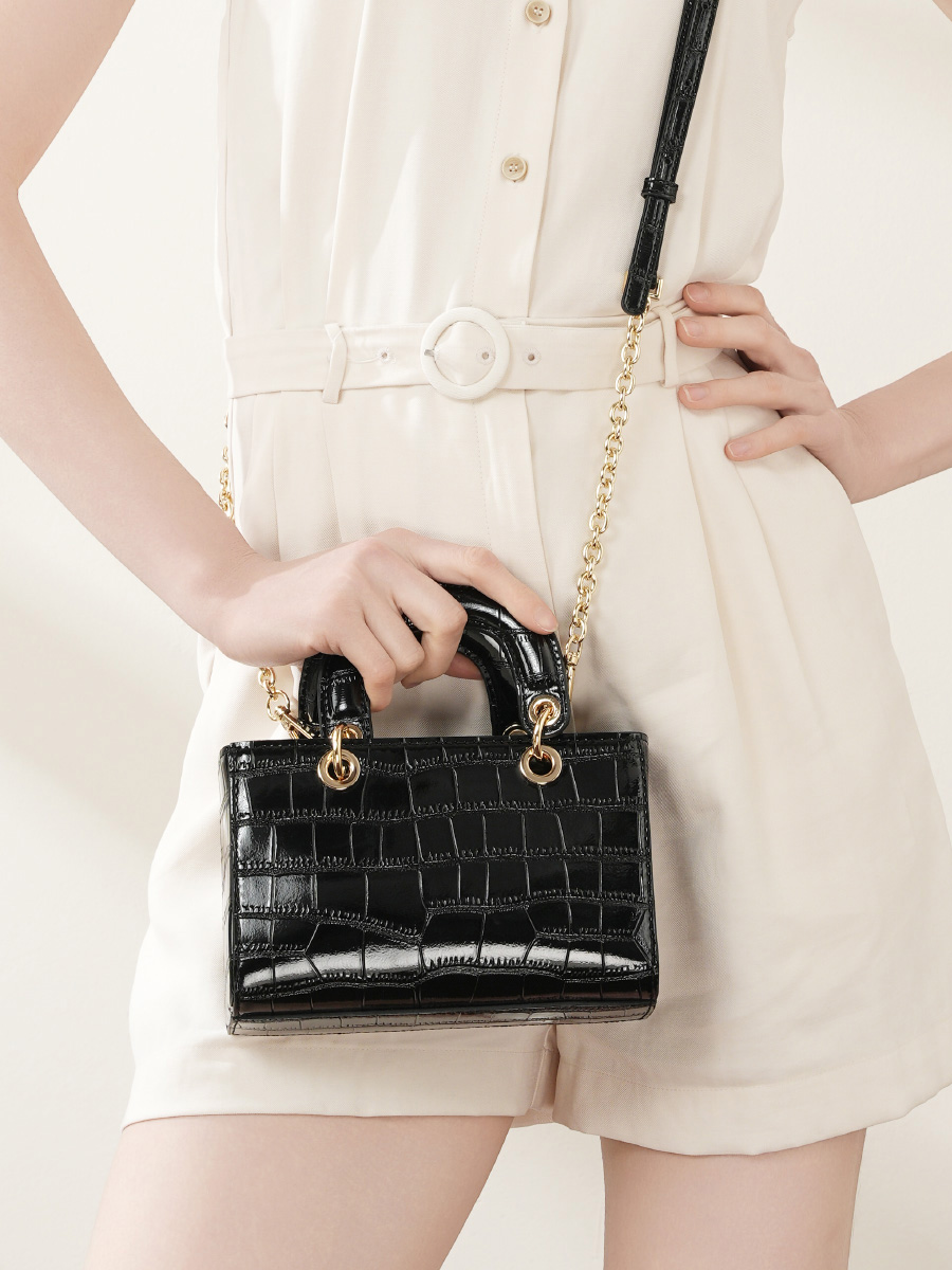 White Dior Lady Dior bag