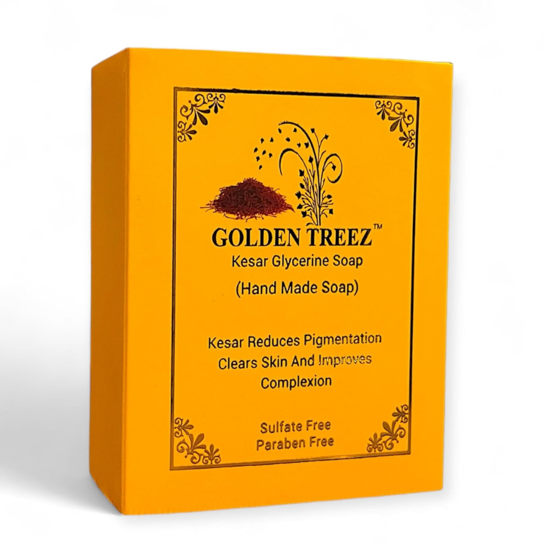 Golden Treez Natural Organic Bath Soap Bar - Moisturizing, Soothing, Aromatic Bar Soap