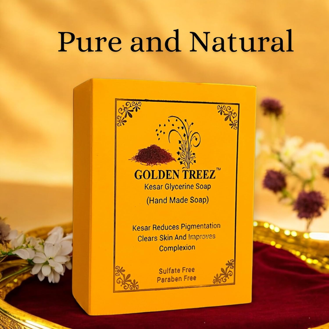 Golden Treez Natural Organic Bath Soap Bar - Moisturizing, Soothing, Aromatic Bar Soap
