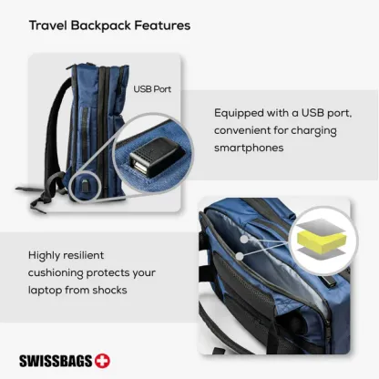 SWISSBAGS | Travel Backpack | A multi-functional backpack that offers the freedom to carry whatever you need