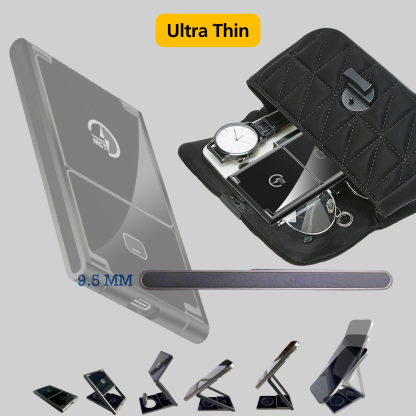 3 In 1 Wireless Charger Stand - Magnetic Foldable Fast Charging for iPhone, Airpods, Multiple Devices