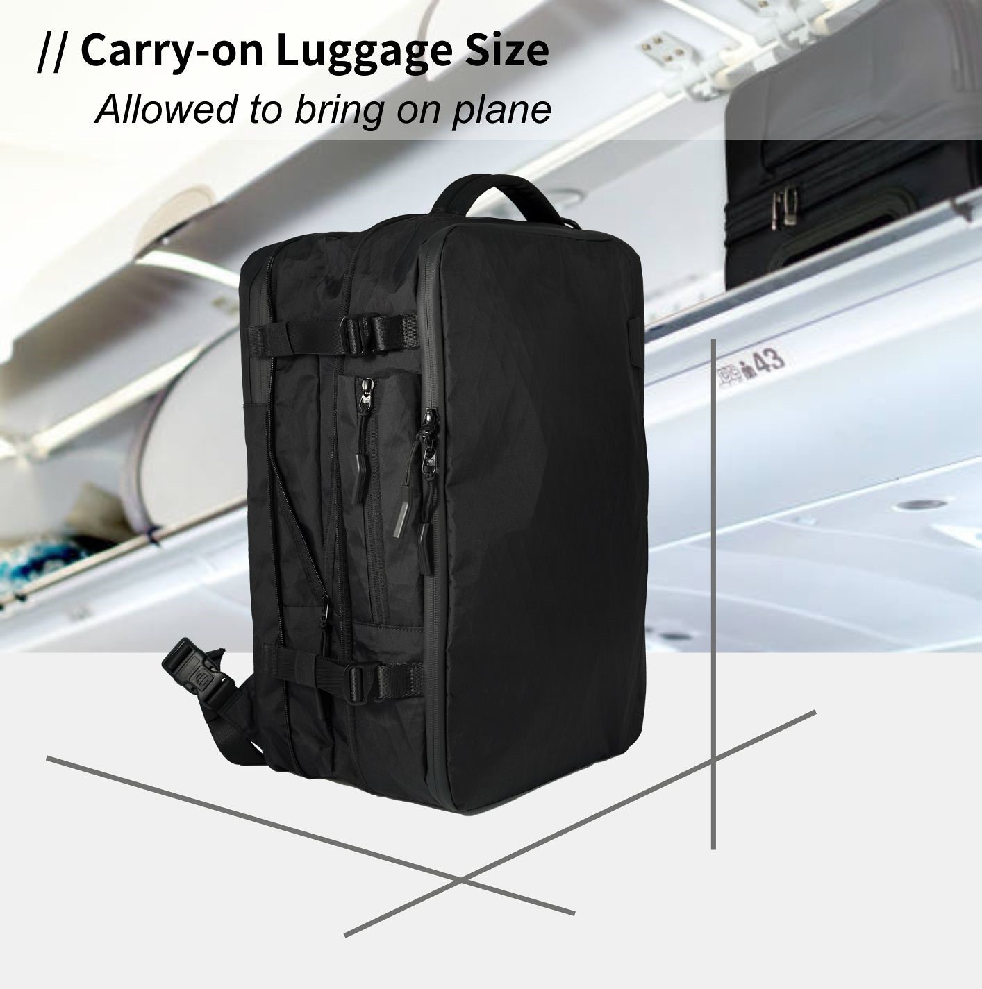 Explorer Pack - Versatile Backpack for travel and everyday - Backpacks - Other Man-Made Fibers Black