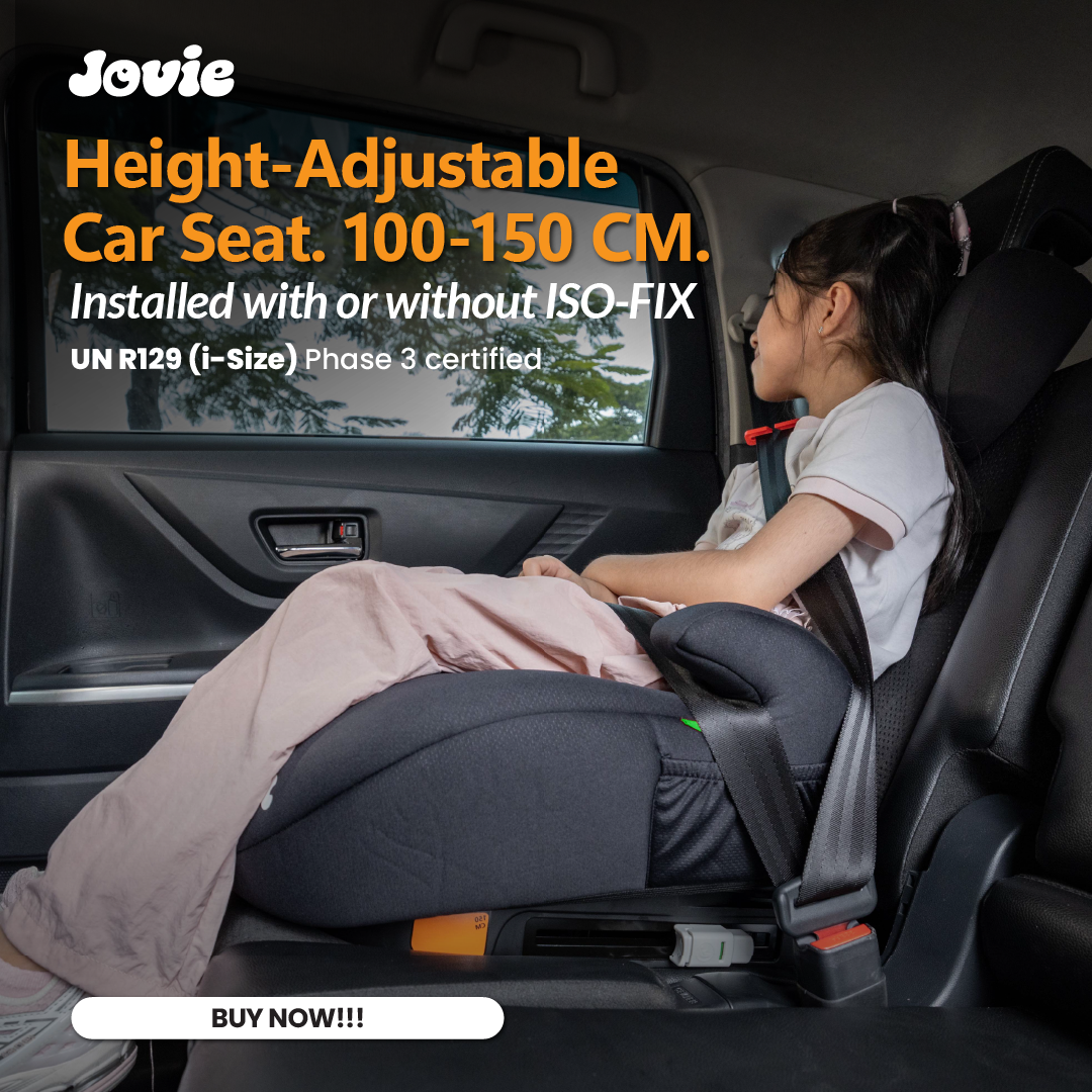 Jovie Adjustable Booster Car Seat for Kids (3–12 Years, ISOFIX Compatible)