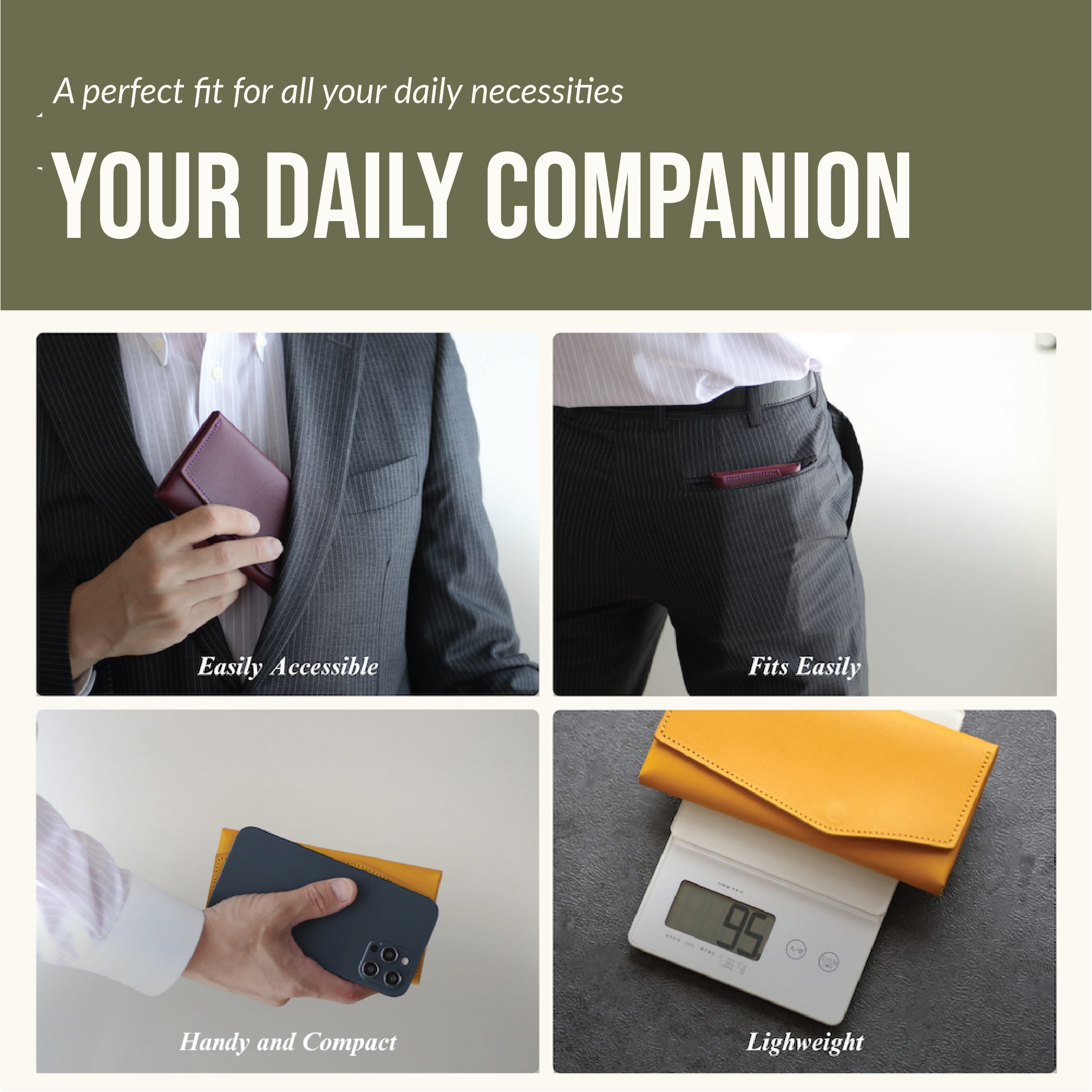 Il Modo: Slim, Compact, Light weight Long Wallet