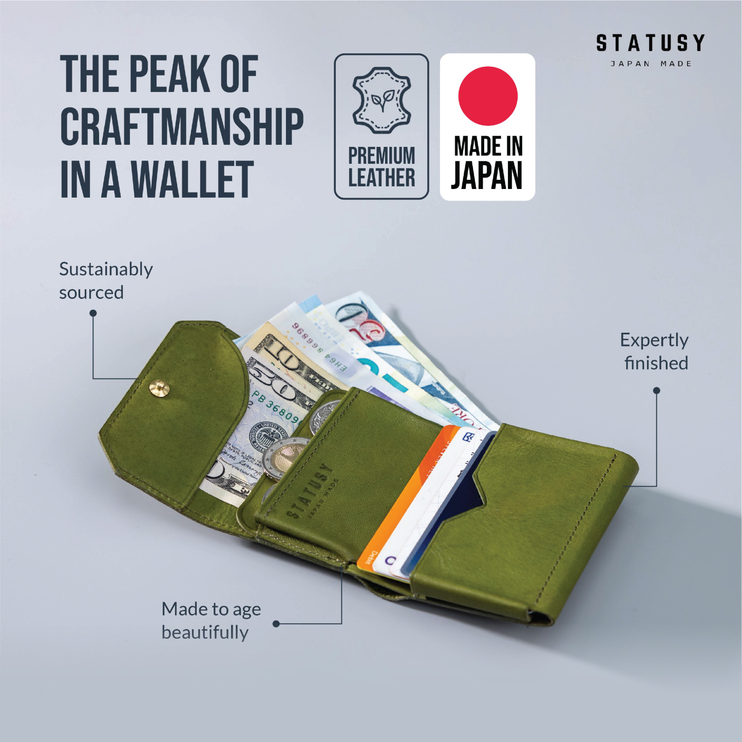 Il Modo Mini: Compact and Practical Tri-Fold Wallet