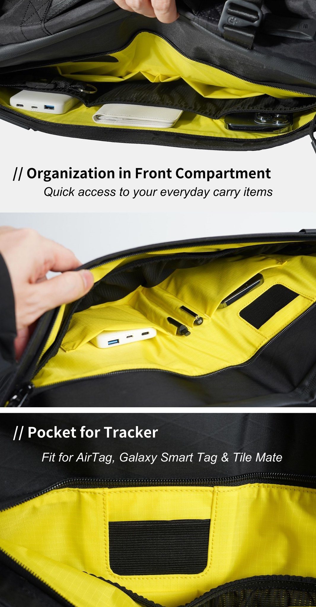 Explorer Pack - Versatile Backpack for travel and everyday - Backpacks - Other Man-Made Fibers Black