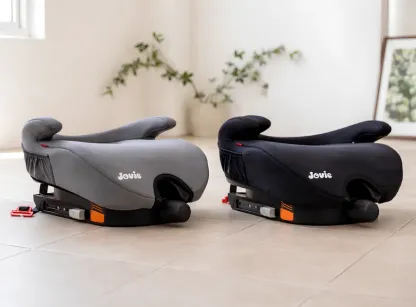 Jovie Adjustable Booster Car Seat for Kids (3–12 Years) | Lightweight 4kg Child Car Seat | ISOFIX Compatible | Grey / Black