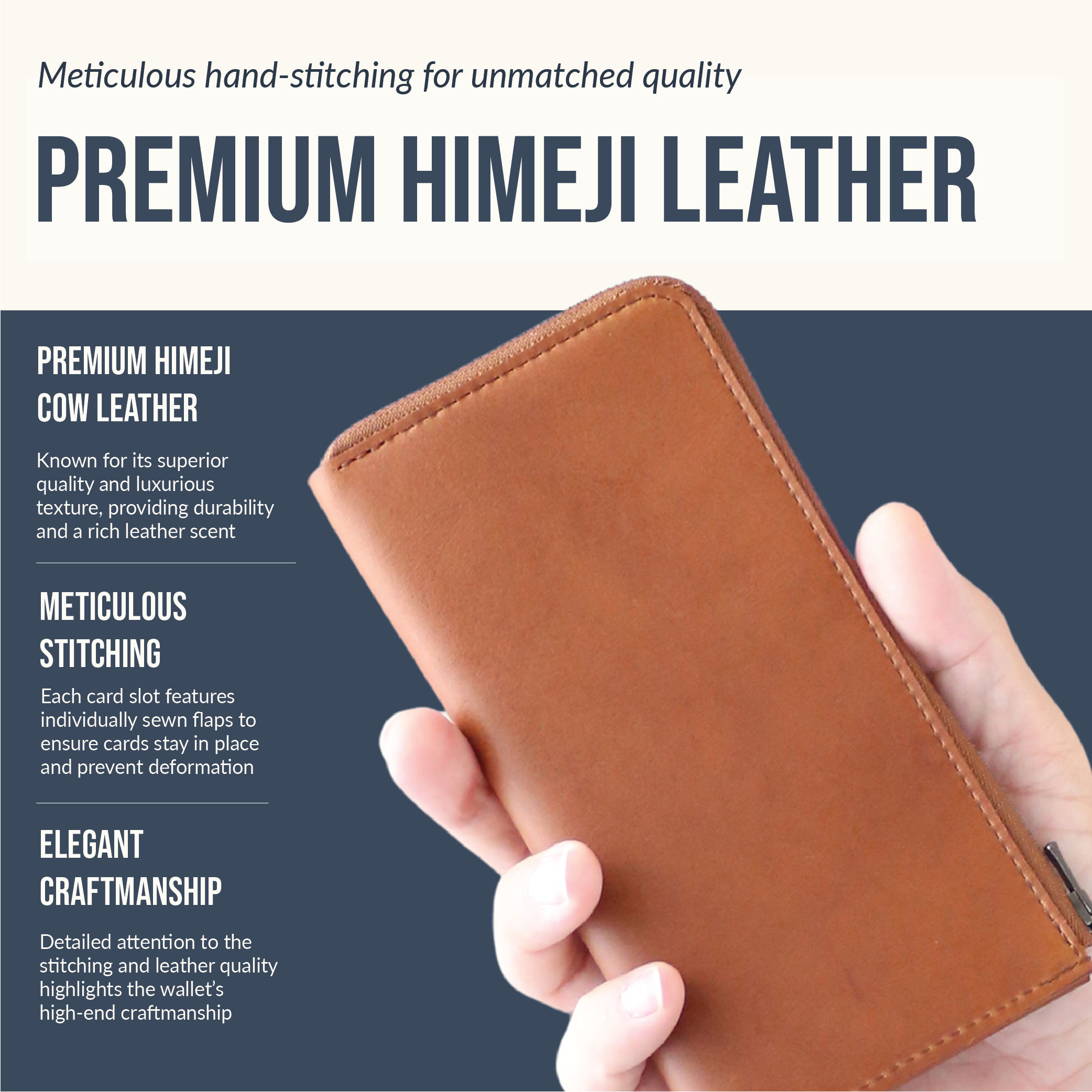 Il Modo Zip : Minimalist L-zip long wallet