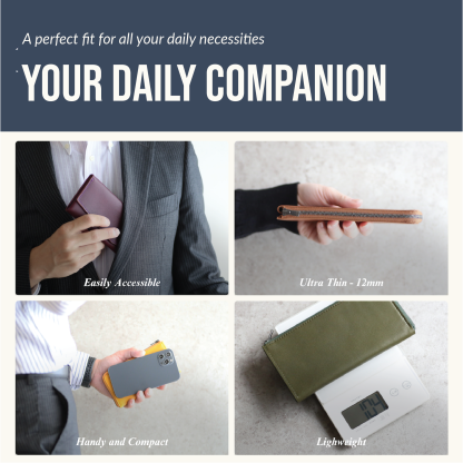 Il Modo Zip : Minimalist L-zip long wallet