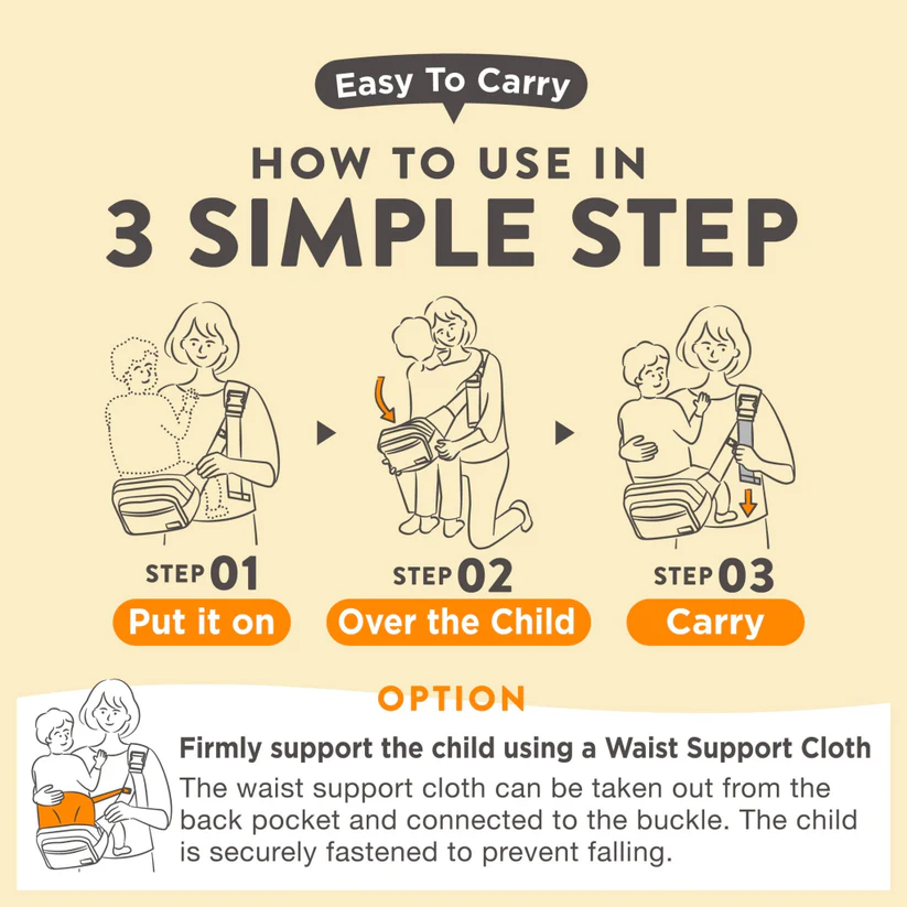 Pomulu | Baby Hip Seat Sling Carrier