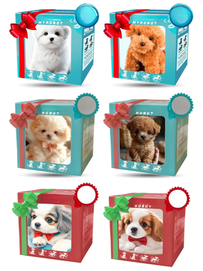 หุ่นยนต์สุนัขแบบตุ๊กตาขนสั้น