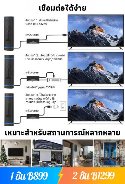 เสาอากาศโทรทัศน์ดิจิทัล 4K คมชัดพิเศษ