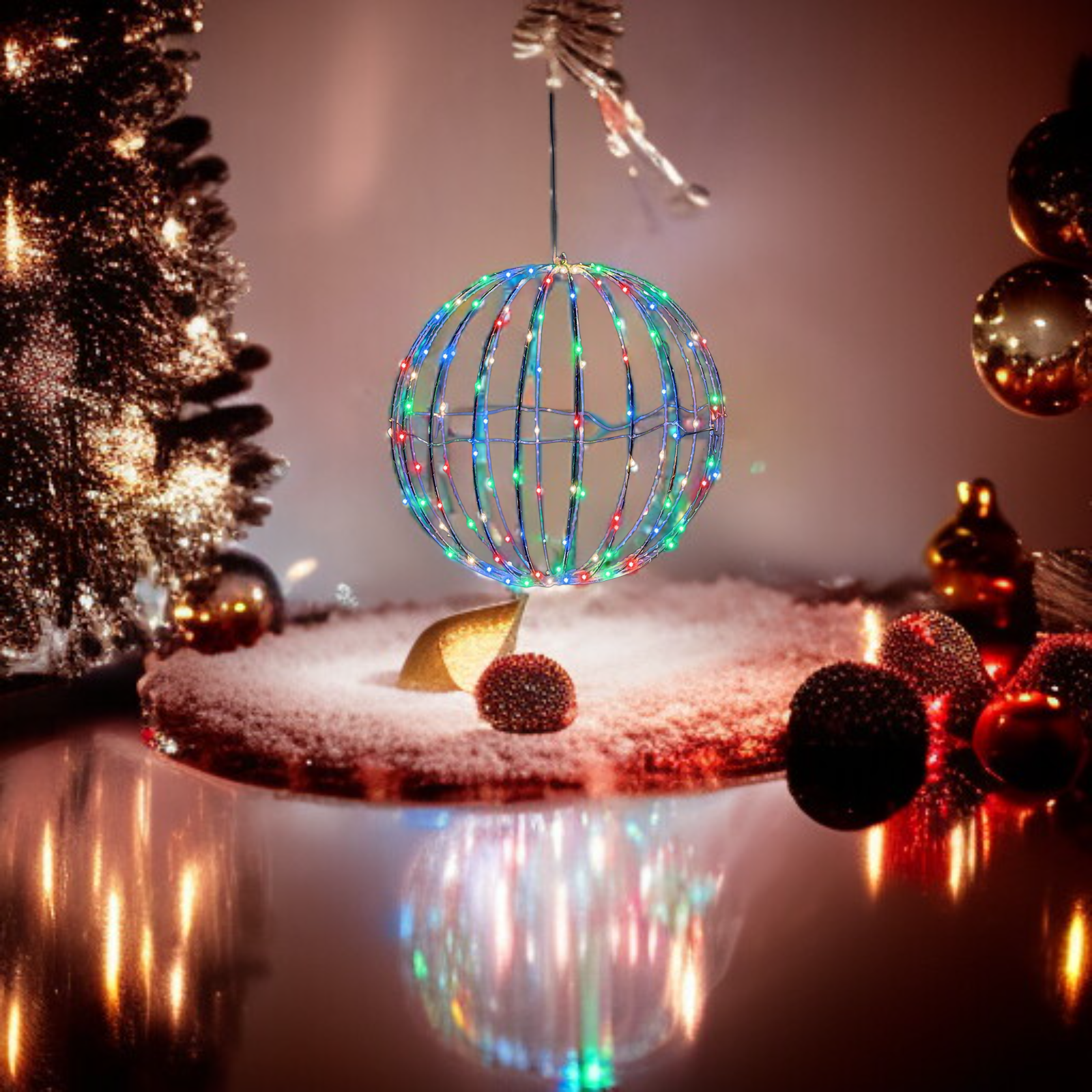 ลูกบอลไฟ LED สีสันสดใสสร้างบรรยากาศ