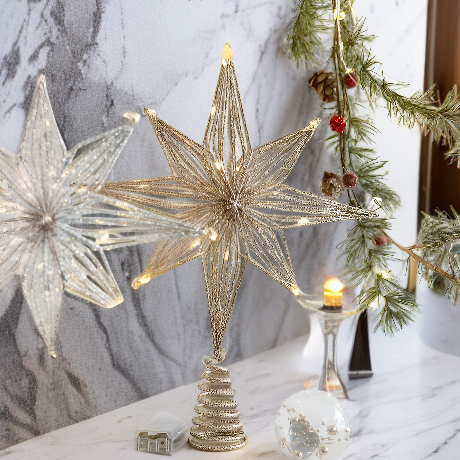 ตกแต่งบ้านด้วยเหล็กดาวเรืองแสง