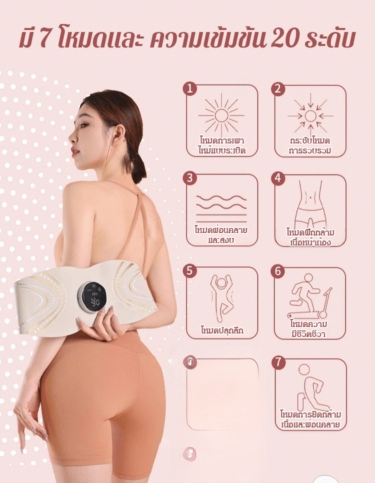  [มีเอวเล็กง่ายๆ] เครื่องนวดสลายไขมันอัจฉริยะ