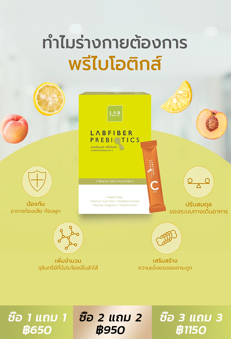 【ตัวเลือกแรกของชาวล้านคน】พรีไบโอติกส์ปรับลำไส้สมดุล