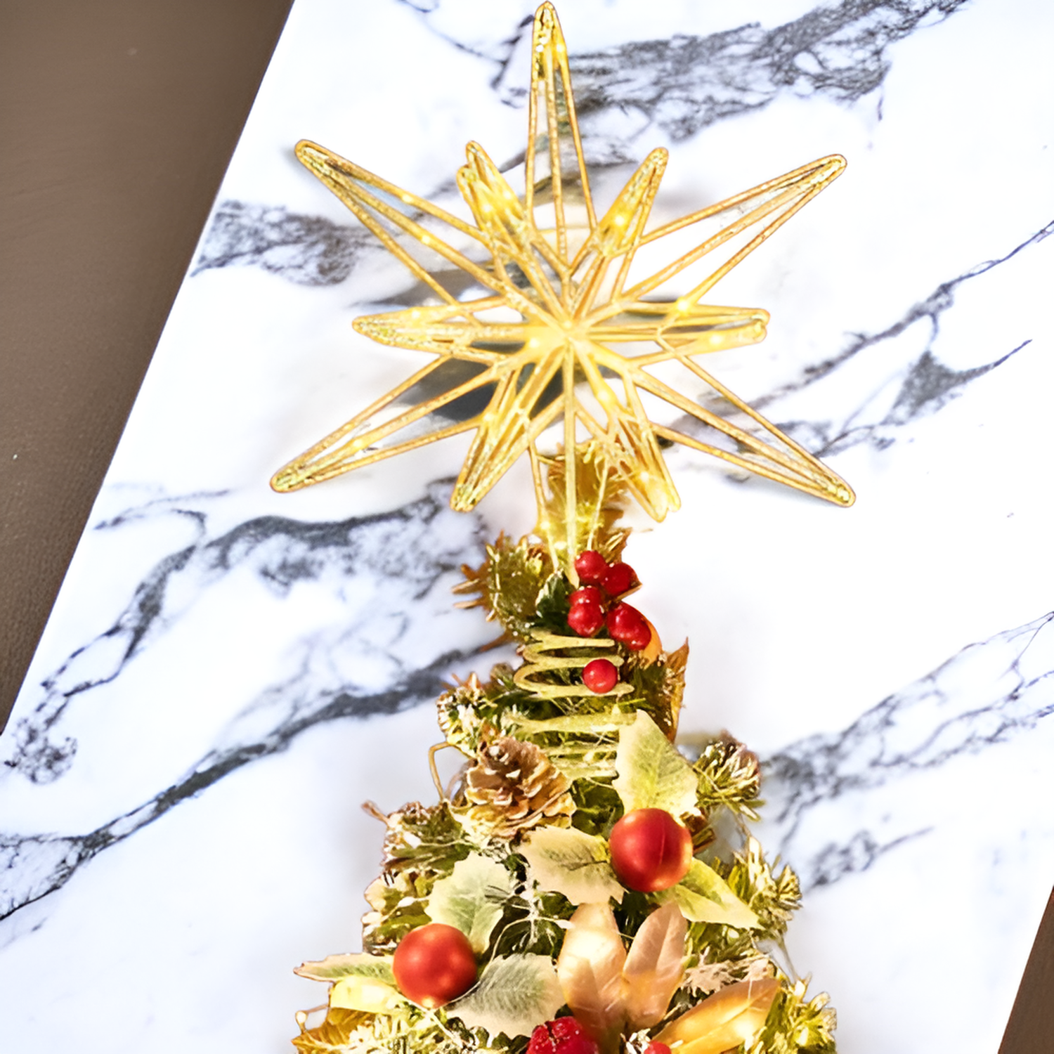 เหล็ก LED Pentagram ไฟตกแต่ง