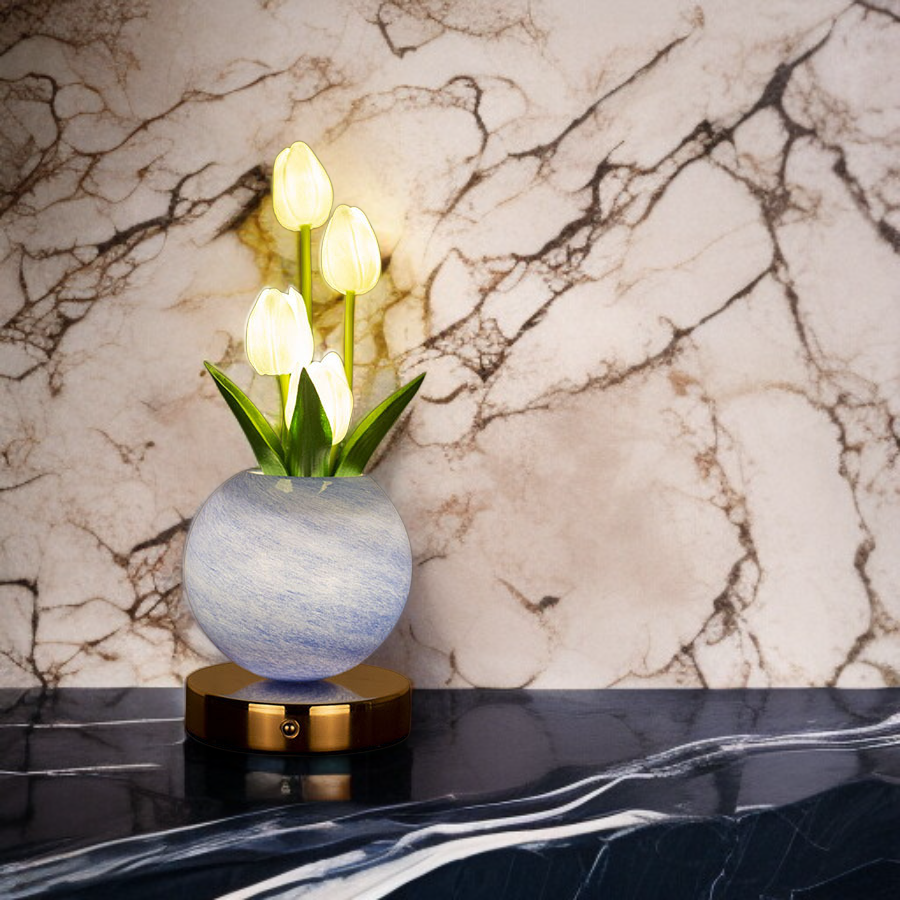 ดอกทิวลิปปลอมสำหรับแต่งห้องรับแขก