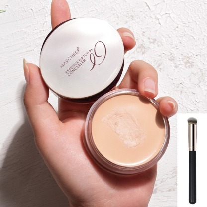 【ซื้อแถมแปรงแต่งหน้า】คอนซีลเลอร์ปกปิดได้ดีขายดี