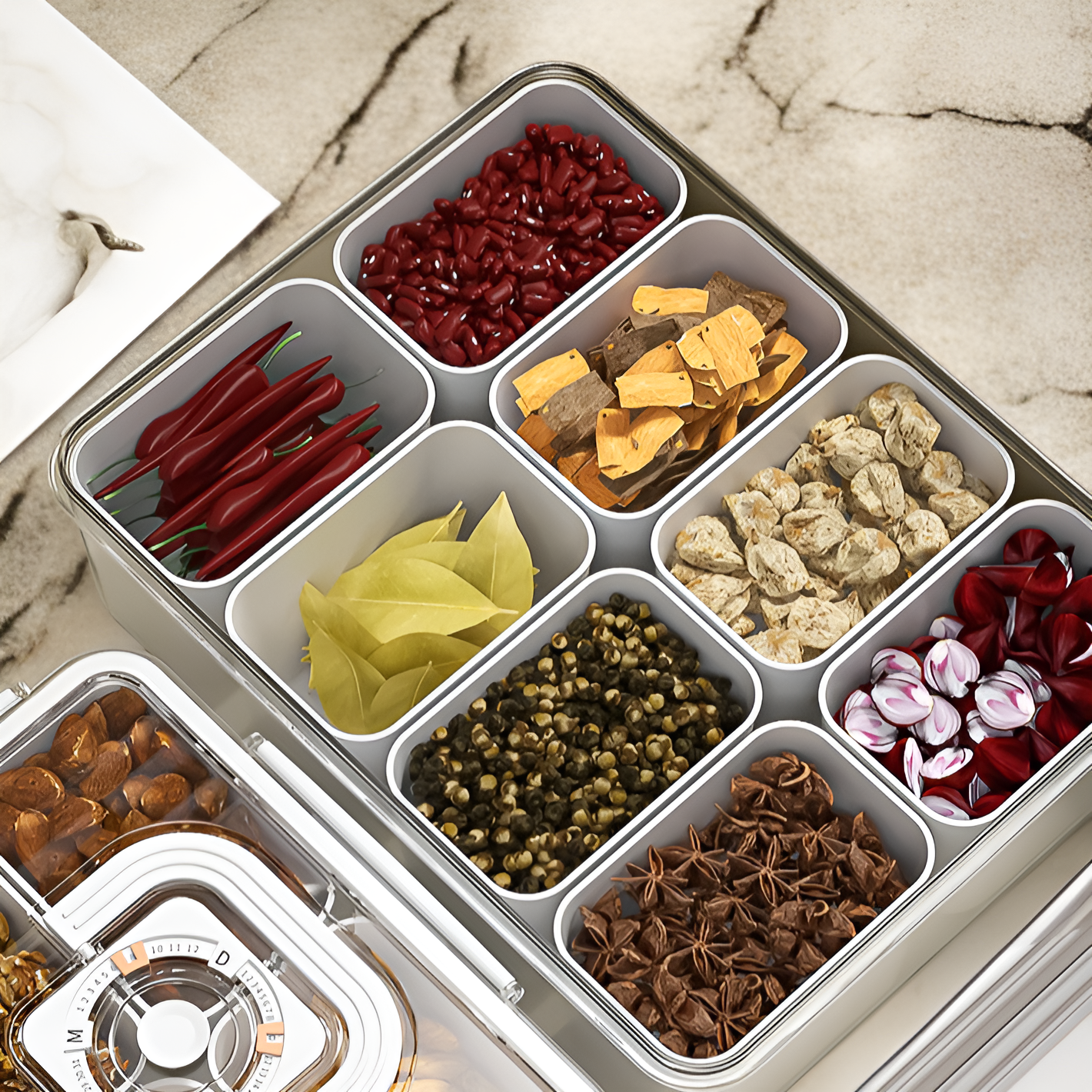 กล่องจัดระเบียบอุปกรณ์ครัวใช้งานง่าย