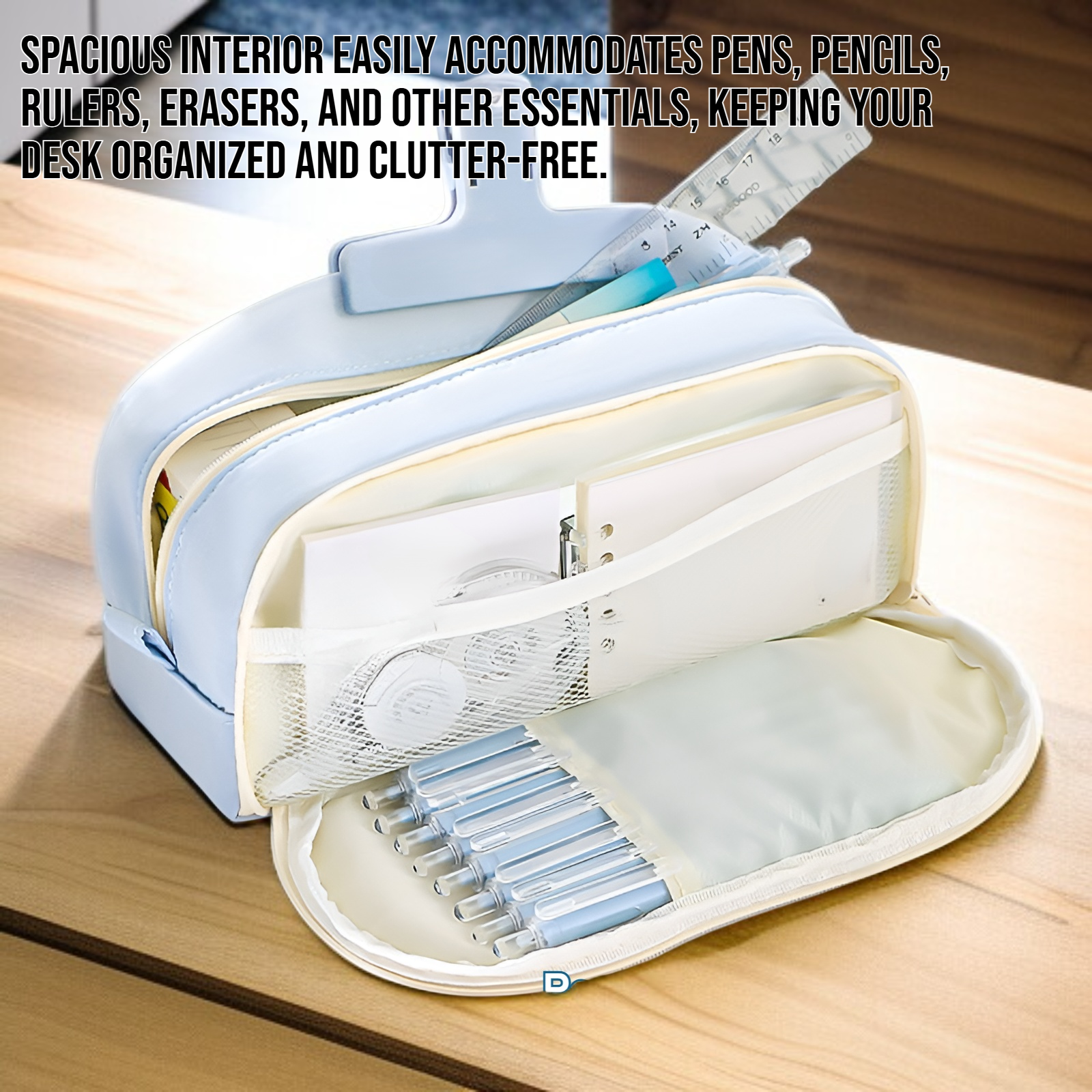 Large capacity minimalist stationery pencil case