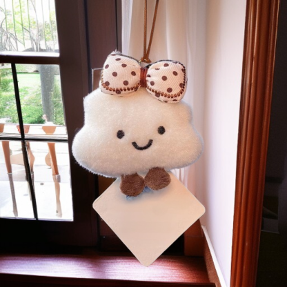 汽車後視鏡可愛雲朵香氛掛飾時尚內飾吊墜