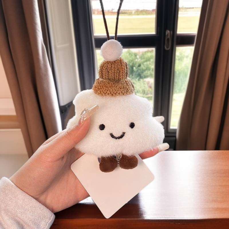 汽車後視鏡可愛雲朵香氛掛飾時尚內飾吊墜