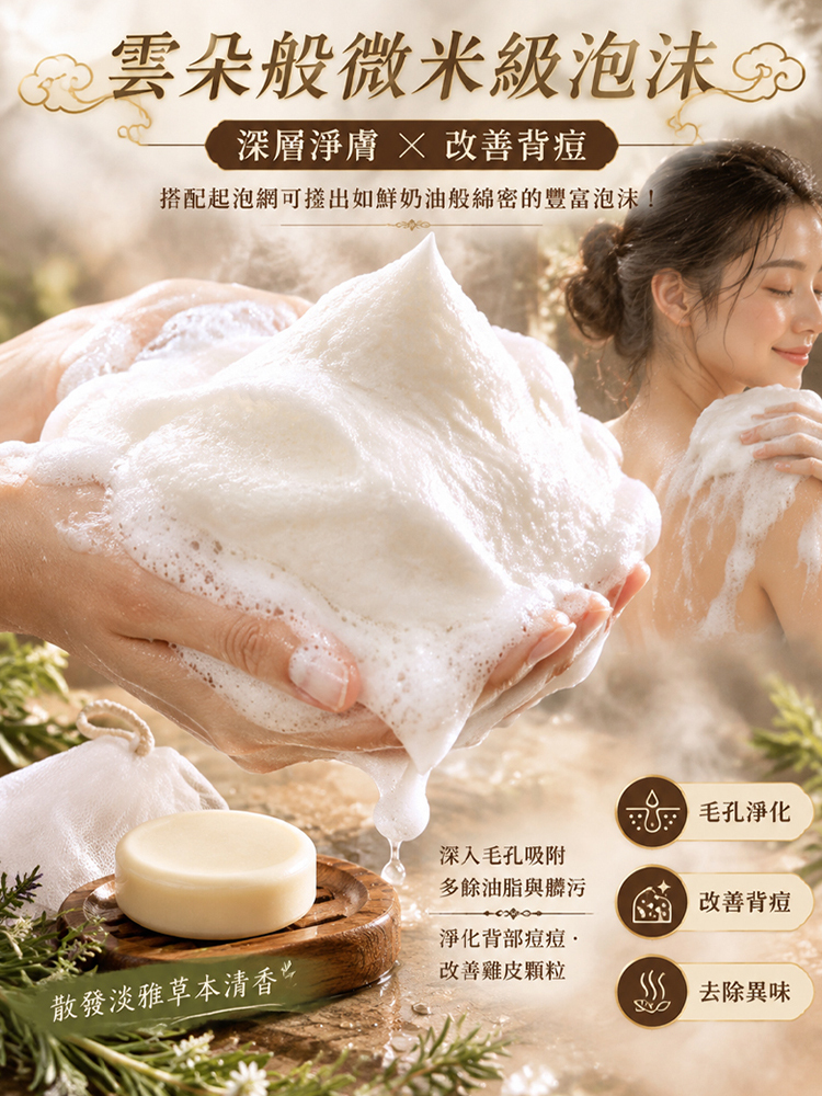 【洗出全身透亮肌】 古法七子白清潤養膚皂